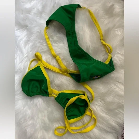 Green and Yellow Bikini Set - Picture 5 of 5